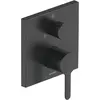 Image de Duravit, Robinetterie de salle de bains, Mitigeur monocommande de douche C.1 UP avec inverseur carré noir mat