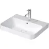 Image de Duravit, Lavabo, Vasque à poser HAPPY D.2 PLUS m ÜL m HLB 600x460mm 1 HL anthracite mat (460 mm, 600 mm)