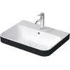 Image de Duravit, Lavabo, Vasque à poser 60 x 46 cm Happy D.2 Plus Anthracite/blanc 2360606100 (460 mm, 600 mm)
