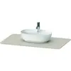 Image de Duravit, Console de lavabo, Console en pierre de quartz Luv LU9469, largeur 988mm, convient pour le meuble sous-vasque L