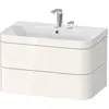 Image de Duravit, Ensemble de meubles de salle de bain, Happy D.2 Plus c-bonded Set suspendu, 775x490mm, 2 tiroirs, 2 trous pour robinetterie, HP4637E2222