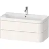 Image de Duravit, Ensemble de meubles de salle de bain, Happy D.2 Plus c-bonded Set suspendu, 975x490mm, 2 tiroirs, 1 trou de robinetterie, HP4638O2222