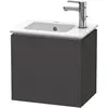 Image de Duravit, Meuble sous-lavabo, L-Cube Meuble sous-lavabo suspendu, 1 porte, charnière à gauche, 420x400x294mm, LC6272L8080 (42 x 29.40 x 40 cm)