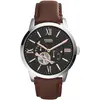 Image de Fossil, Montre, Townsman, Argent, Or, Noir, Marron, Transparent, (Chronographe, Horloge analogique, Montre squelette, 44 mm)