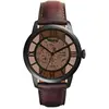 Image de Fossil, Montre, Townsman, Marron, Noir, Beige, (Horloge analogique, Montre squelette, 44 mm)