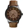 Image de Fossil Montre Townsman automatique en cuir brun 48 mm