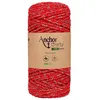 Image de Corde de Coton Recyclé Macramé Anchor Crafty Fine Metallic - 250gr - Anchor(...) - Rouge