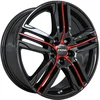 Image de Jante Alu Ronal R57 Mcr - 19 Pouces - Jetblack-red Spoke