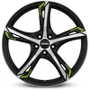 Image de Jante Alu Ronal R62 Green - 18 Pouces - Jetblack-matt-frontkopiert