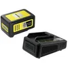 Image de Batterie Power 18V/5Ah avec chargeur secteur - Ecran LCD et grips antidérapants