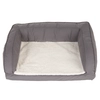 Image de Canapé orthopédique gris pour chien - taille XL : L 140 x l 80 x H 32 cm
