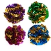 Image de Lot de 4 balles en papier d'argent pour chat