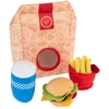Image de Jouet Squeaky Burger Menu pour chien - lot de 4 jouets