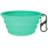 Image de Gamelle de voyage en silicone TIAKI , turquoise pour chien et chat - 750 mL