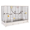 Image de Cage en bois TIAKI Robin XXL pour oiseaux - L 113,4 x l 53 x H 81,7 cm