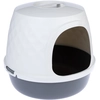 Image de Maison de toilette TIAKI Nebel pour chat gris foncé/blanc pour chat