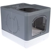 Image de Maison de toilette TIAKI Hop-In Jax pour chat gris foncé
