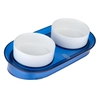 Image de 2 x 400 ml double gamelle en céramique Deep Sea TIAKI 13 cm de diamètre pour chat et chien