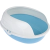 Image de Bac à litière TIAKI Cobby blanc/bleu pour chat
