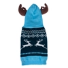 Image de Sweat à capuche motif rennes TIAKI pour chien - taille L : longueur du dos 45 cm