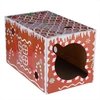 Image de Tunnel à griffer TIAKI Pain d’épices pour chat - L 50 x l 30 x H 30 cm