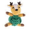 Image de Jouet Renne avec corde TIAKI pour chien - L 18 x l 13 x h 8 cm