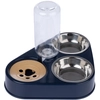 Image de TIAKI gamelle triple avec distributeur d'eau 2x200ml chat chien