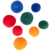 Image de zooplus Basics Jouets Balle en feutre pour chat - lot de 8 balles (4 x Ø 4 cm, 4 x Ø 3 cm)