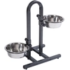 Image de Porte-gamelles 2x1,6L en U, écuelles incluses - 21 cm de diamètre, H44cm