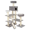Image de Arbre à chat Maison en pain d'épices XXL gris clair (2 paquets)