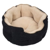 Image de Panier Chat Lavable Coussin réversible L45xl45xH20cm Noir/Beige Panier Cozy Kingdom