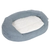 Image de Panier ovale L72 l50 H20cm pour chien Memory gris - Panier pour Chien