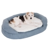 Image de Panier ovale L100 l65 H22cm pour chien Memory gris - Panier pour Chien