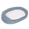Image de Panier ovale Grand chien L117 l72 H24cm Memory gris - Panier pour Chien