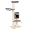 Image de Arbre à chat Natural Paradise Magnolia XL gris clair + support de fixation