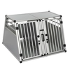 Image de Cage de transport double AluRide pour chien (taille XL) l 97 x P 92 x H 68 cm