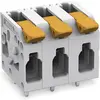 Image de Wago Borne pour circuits imprimés avec levier, Câble + prise électronique, Gris
