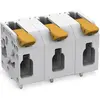 Image de Wago Borne pour circuits imprimés avec levier, Câble + prise électronique, Gris