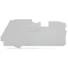 Image de Wago 2116-1291 Plaque intermédiaire de fermeture 100 pcs. (Bornier), Accessoires électroniques + boîtier, Gris