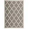 Image de Tapis Vintage à Poils Courts "Manolya" Taupe 80 x 150 cm