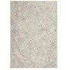 Image de Tapis en Cuir Effet Métallique "Spark" Ivoire & Or 160 x 230 cm