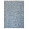 Image de Tapis Rayé Fait Main "Aperitif" Bleu 160 x 230 cm