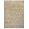 Image de Tapis Géométrique Fait Main "Aperitif" Beige & Marron 120 x 170 cm