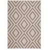 Image de Tapis Imprimé à Poils Courts "Lina" Taupe 80 x 300 cm