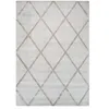 Image de Tapis Géométrique à Poils Courts "Luxury II" Taupe 80 x 150 cm