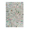 Image de Tapis en Cuir Effet Métallique "Rocket" Multicolore 120 x 170 cm
