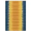 Image de Tapis en Laine Fait Main "Sunset" 90x160cm Jaune & Bleu