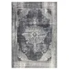Image de Tapis Imprimé Antique "Vintage" Gris Foncé 160 x 230 cm