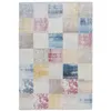 Image de Tapis Tissé Imprimé Rétro "Antigua" Multicolore 120 x 170 cm