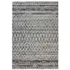 Image de Tapis Imprimé Ethnique "Phoenix" Naturel & Gris 120 x 170 cm